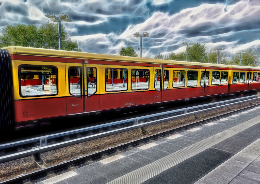 Warten auf die S-Bahn