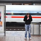 Warten auf die S-Bahn