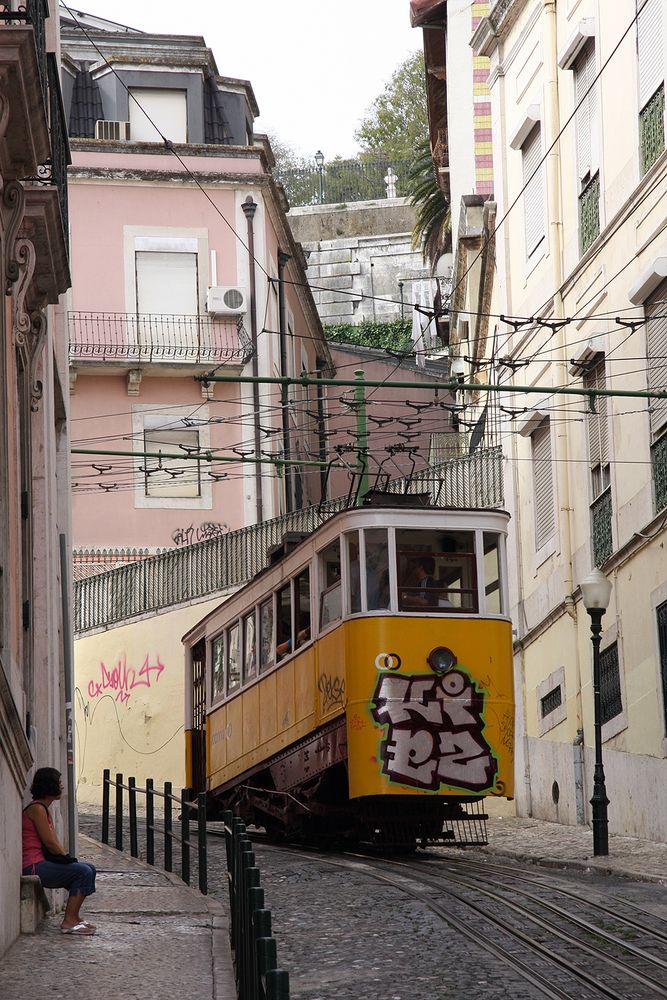 "Warten auf die Strassenbahn"