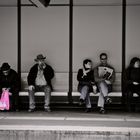 Warten auf die U-Bahn