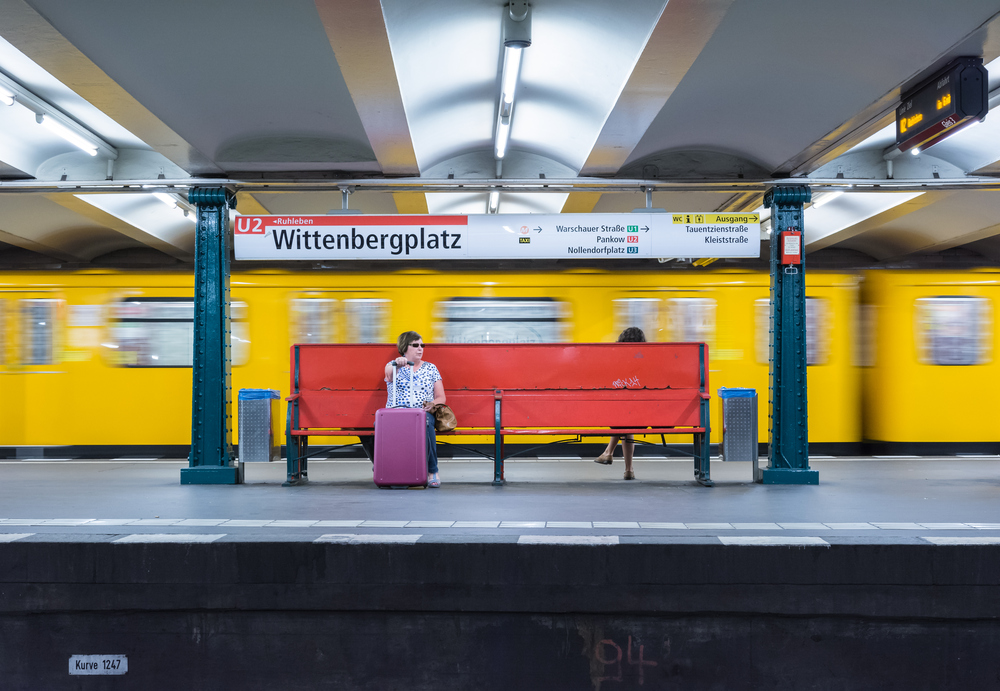 Warten auf die U-Bahn