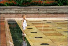 warten auf die wasserfontaine