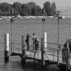 Warten auf ein Schiff am Pier 6