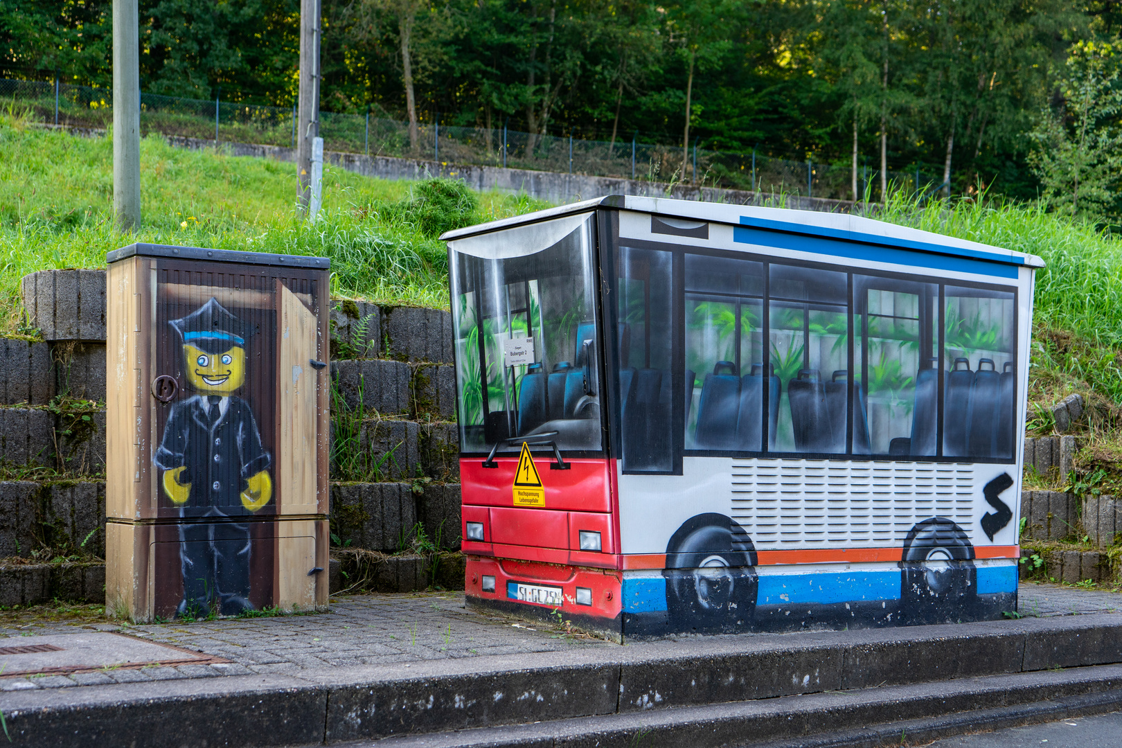 Warten auf Fahrgäste