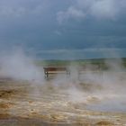 Warten auf Geysir