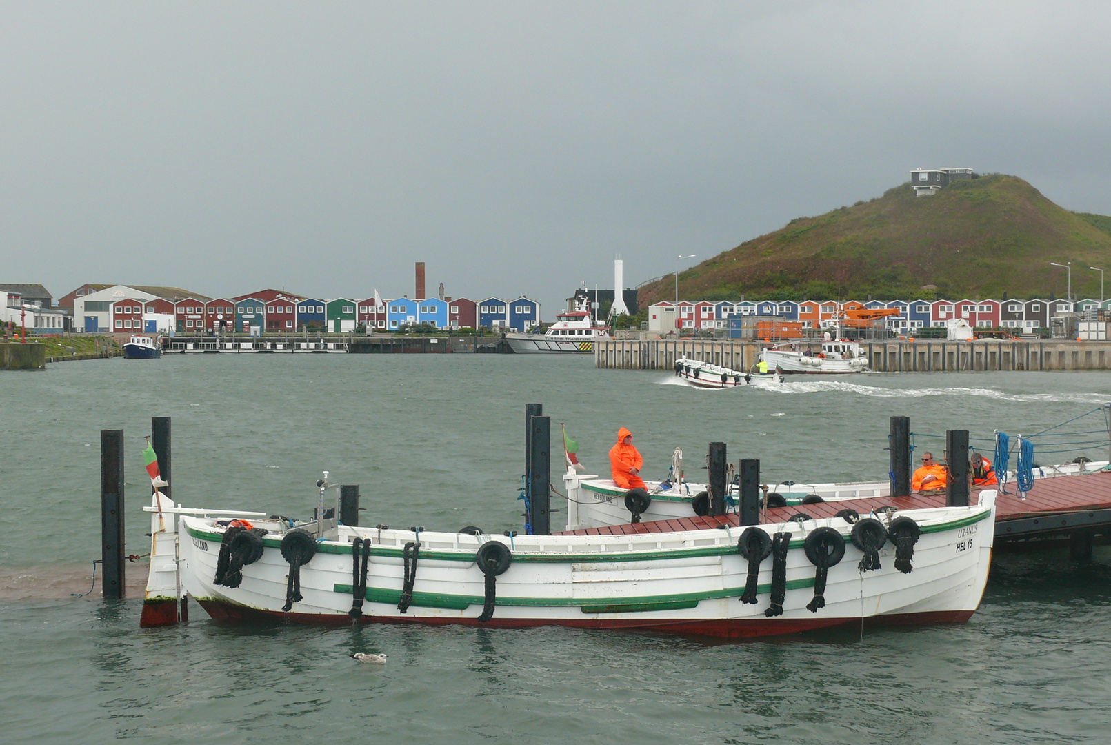 Warten auf Helgoland