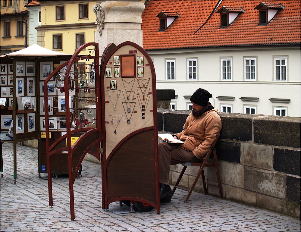 Warten auf Kundschaft