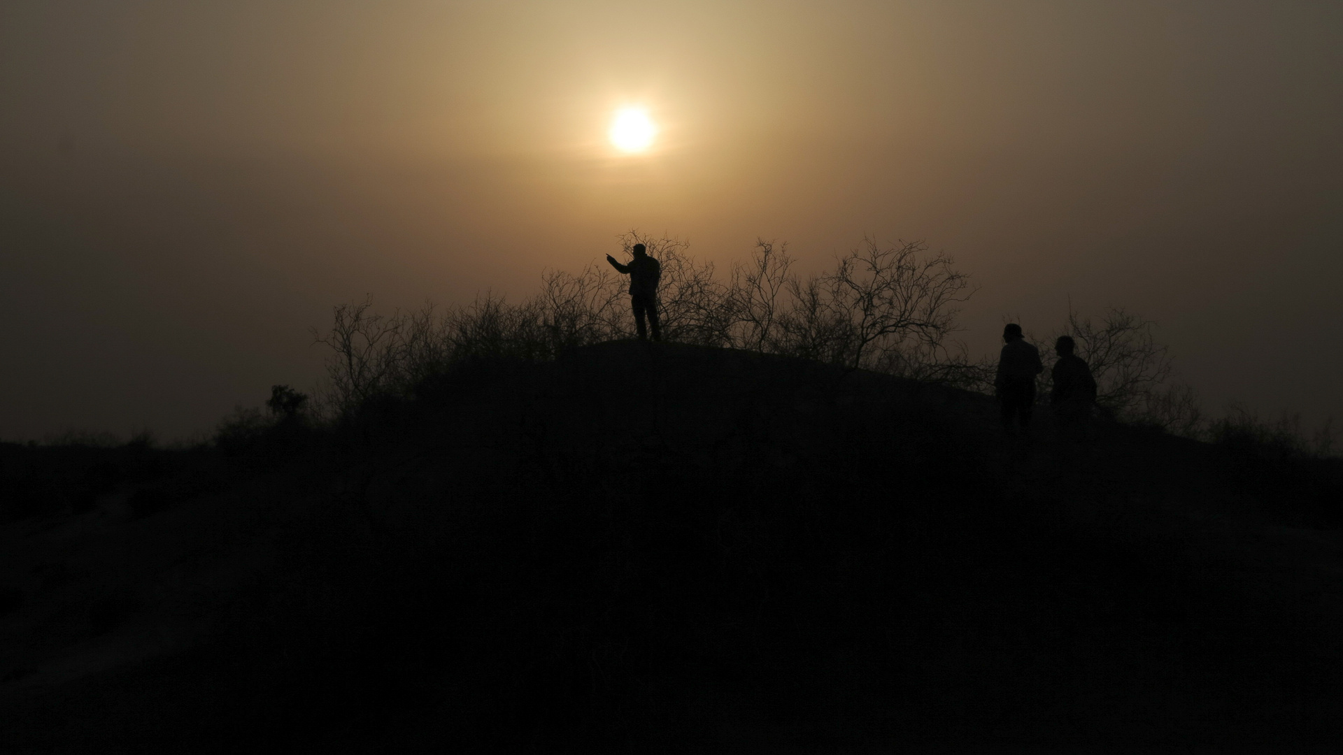 Warten auf sunset