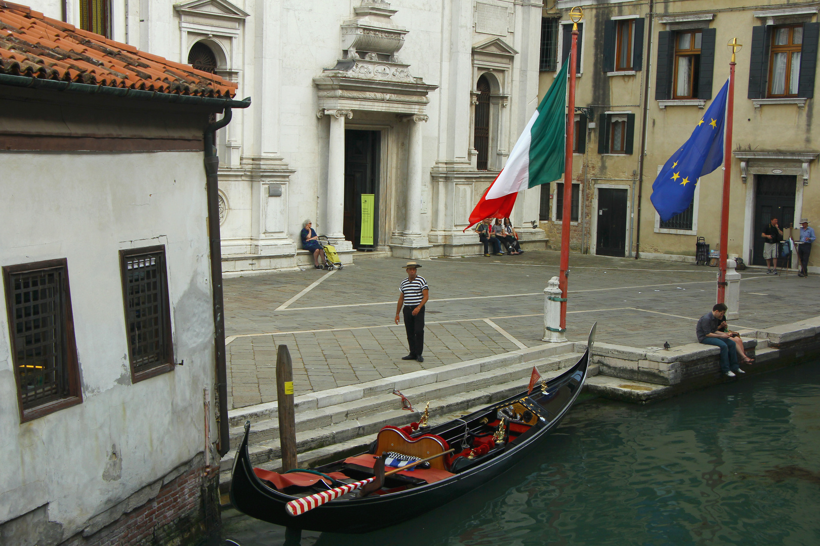 Warten in Venedig