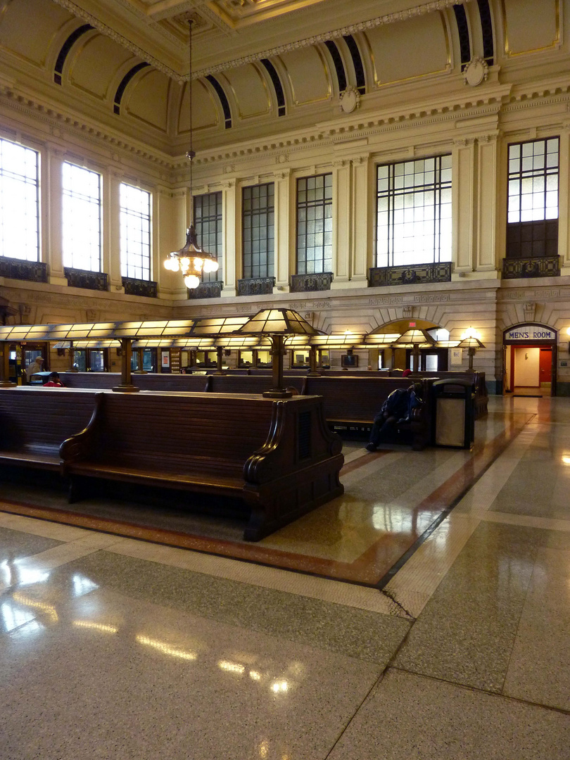 Warteraum Bahnhof in Hoboken