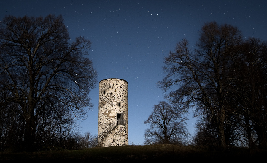 Wartturm im Vollmond