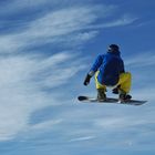 Warum ein Flugzeug - fliegen kann ich auch mit meinem Snowboard