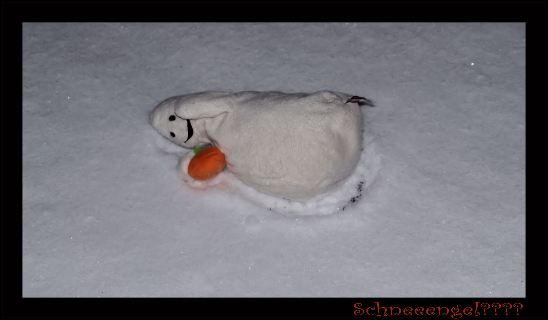 Warum immer nur Schnee Engel ....wie wär es mit Schneegeistern ....