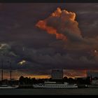 Was denn jetzt? Sonnenuntergang oder Gewitter?