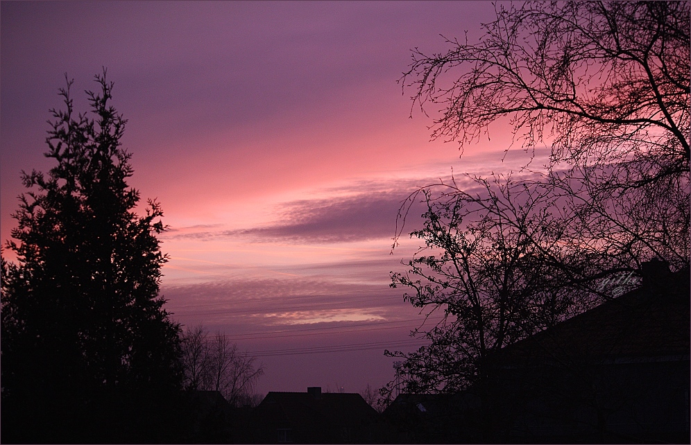 Was für ein Abendhimmel !