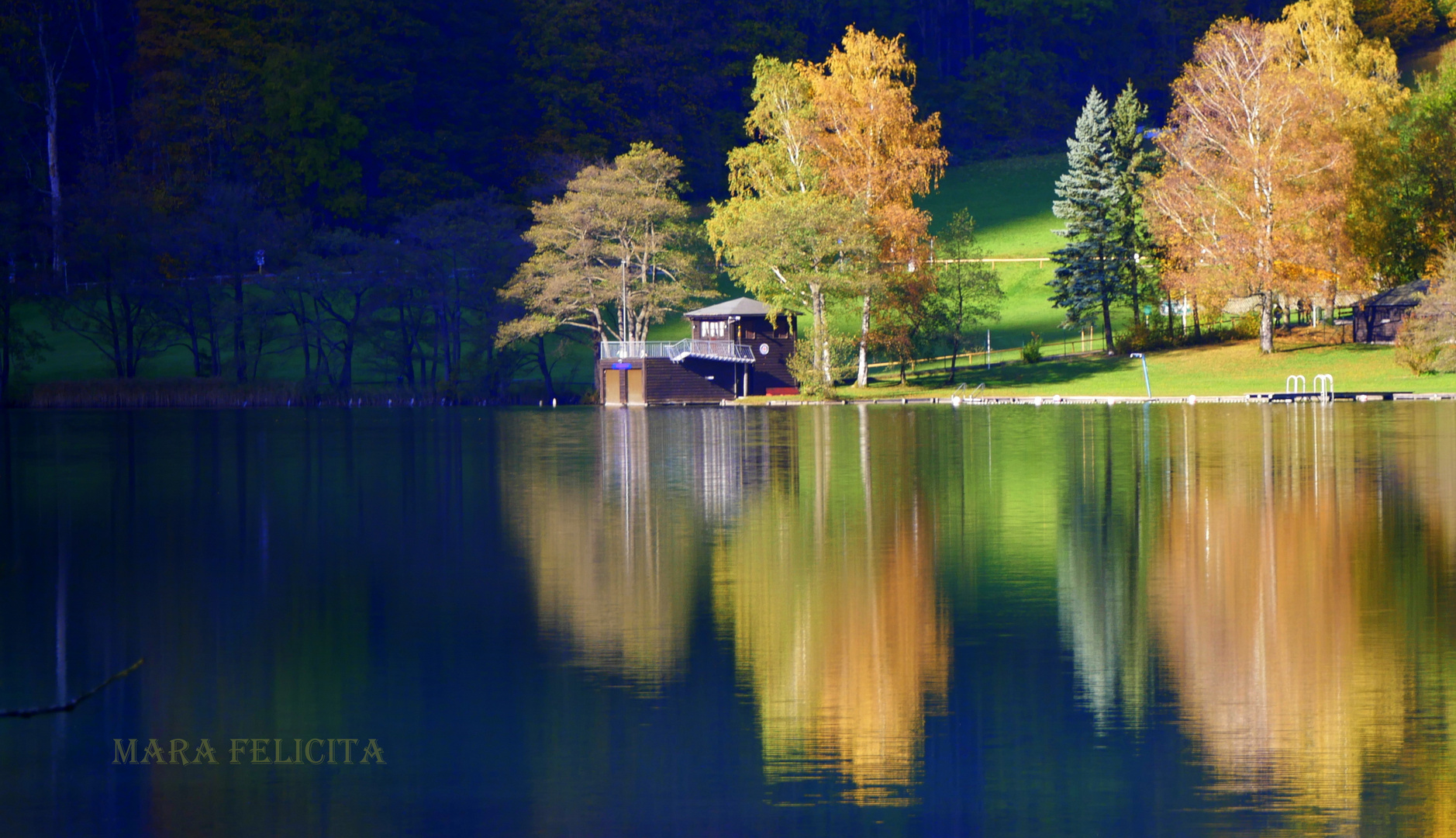 Was für ein Farbenspiel - gestern am Thumsee bei Bad Reichenhall!