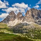 Was für ein Klotz, der 3181 m hohe Langkofel in der Morgensonne, Luis Trenkers Lieblingsberg