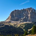 Was für ein Klotz, der 3181 m hohe Langkofel in der Morgensonne, Luis Trenkers Lieblingsberg