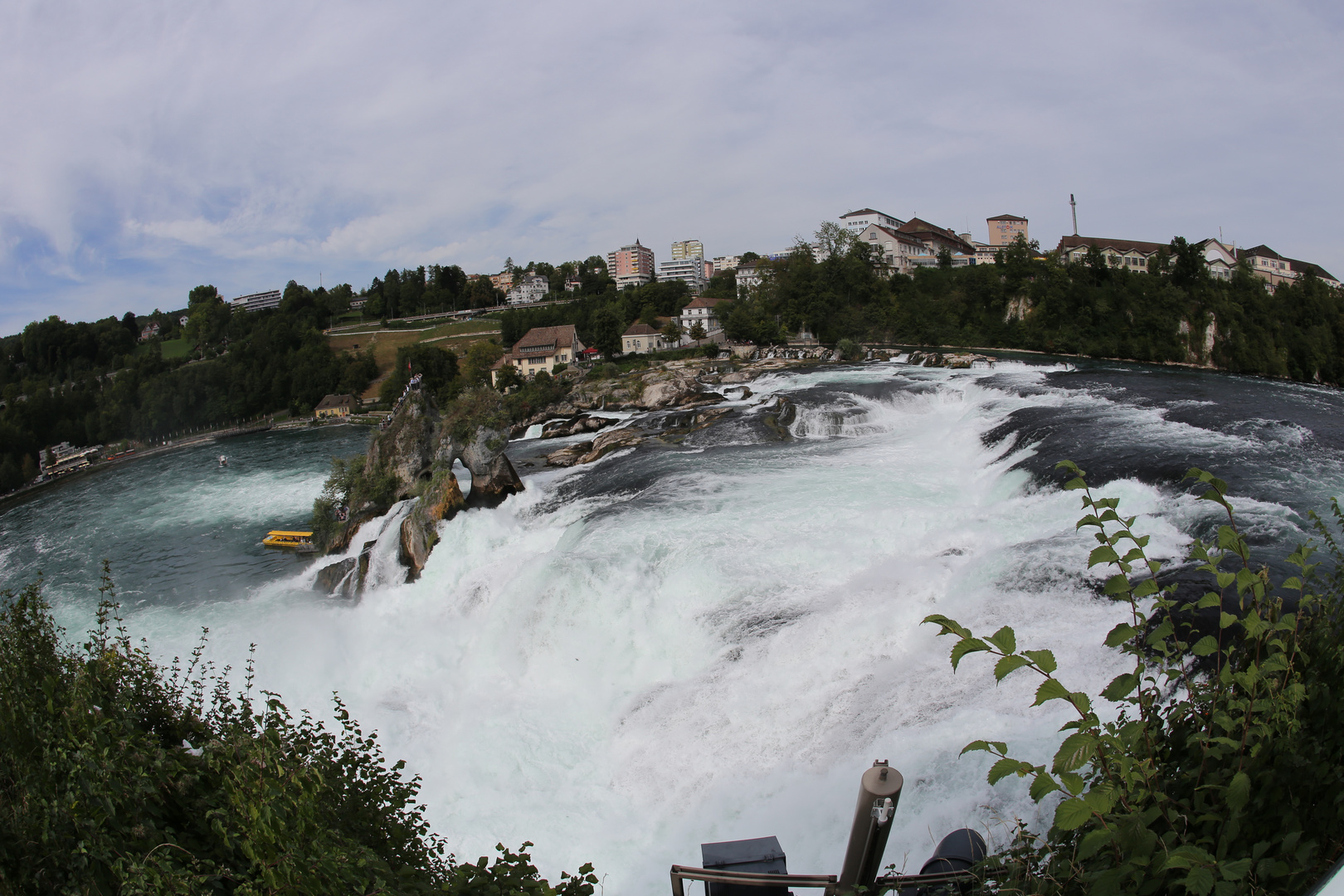 Was für ein Rheinfall mit dem Fischauge. 