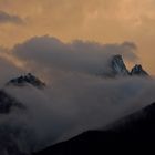 Was für eine Licht-Wolkenstimmung an der Schusterspitze.