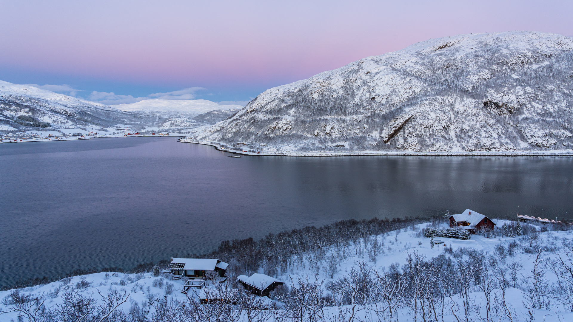 Was für Farben !  Winterlandschaft Norwegen 