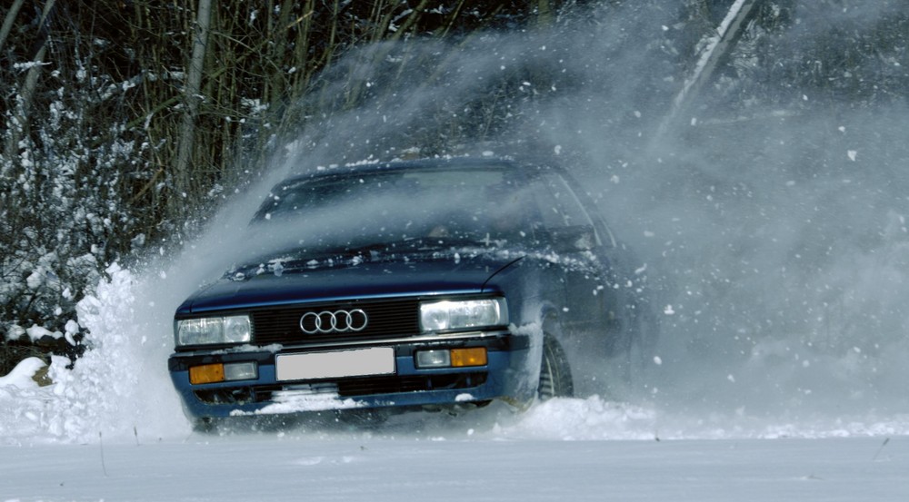 Was kommt den da durch den Schnee geflogen?