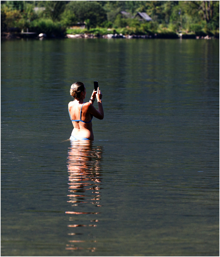 Was man(n)  (Frau) nicht alles macht für das perfekte Foto