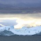 Was steht da wohl auf dem Eisberg?