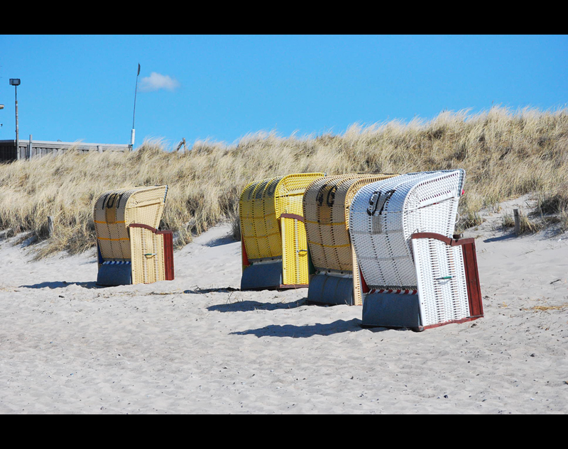 Was wäre ein Strand ohne Strandkörbe?