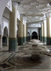 Waschanlage Moschee Hassan II. Casablanca