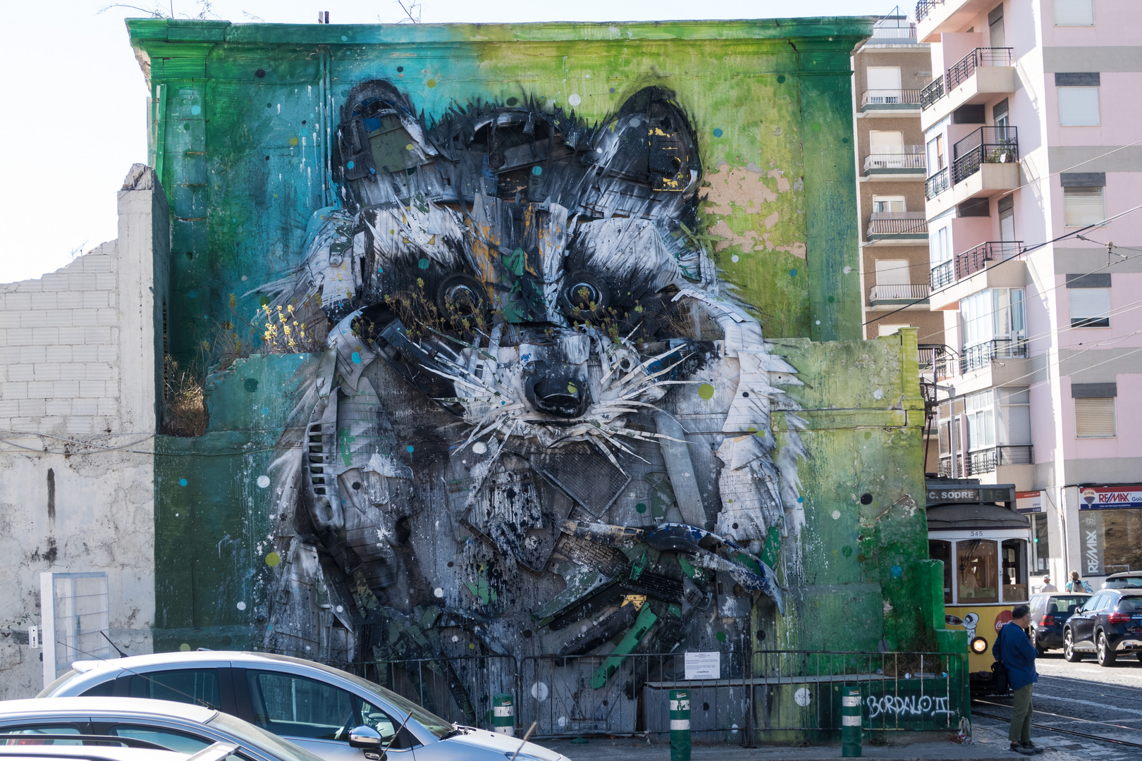 "Waschbär" von Bordalo II