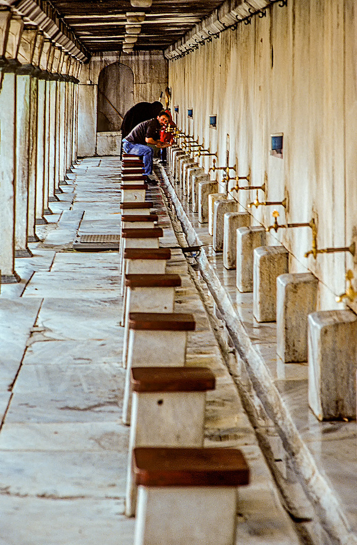 Waschraum der Blauen Moschee in Istanbul