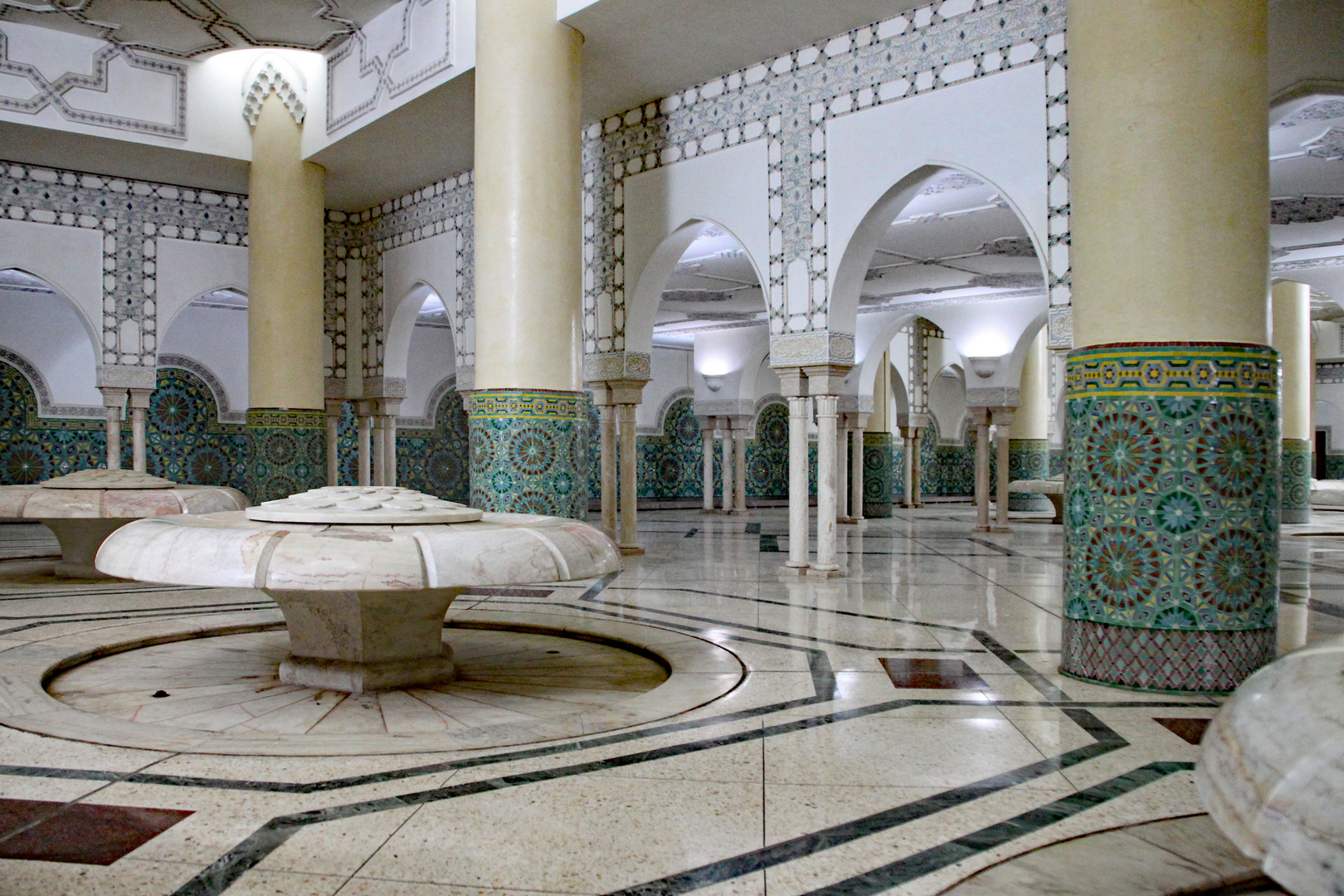 Waschraum in der Moschee Hassan II
