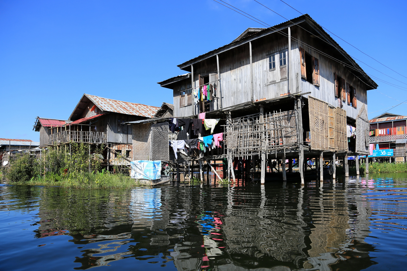 Waschtag am Inle See