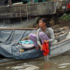 Waschtag am Mekong