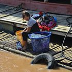 Waschtag am Mekong