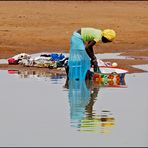 Waschtag am Niger