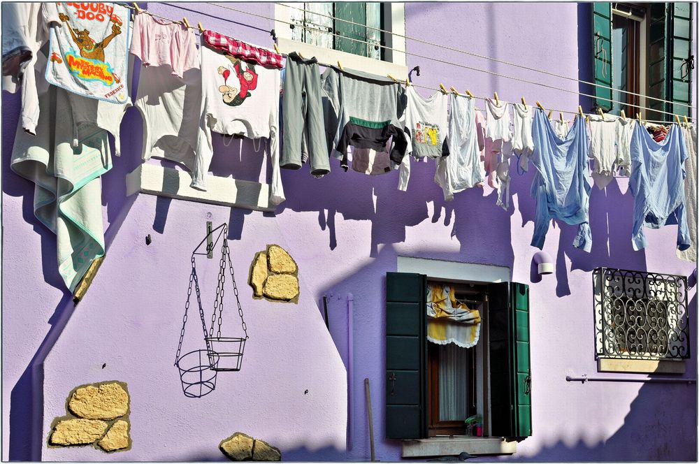 Waschtag auf Burano