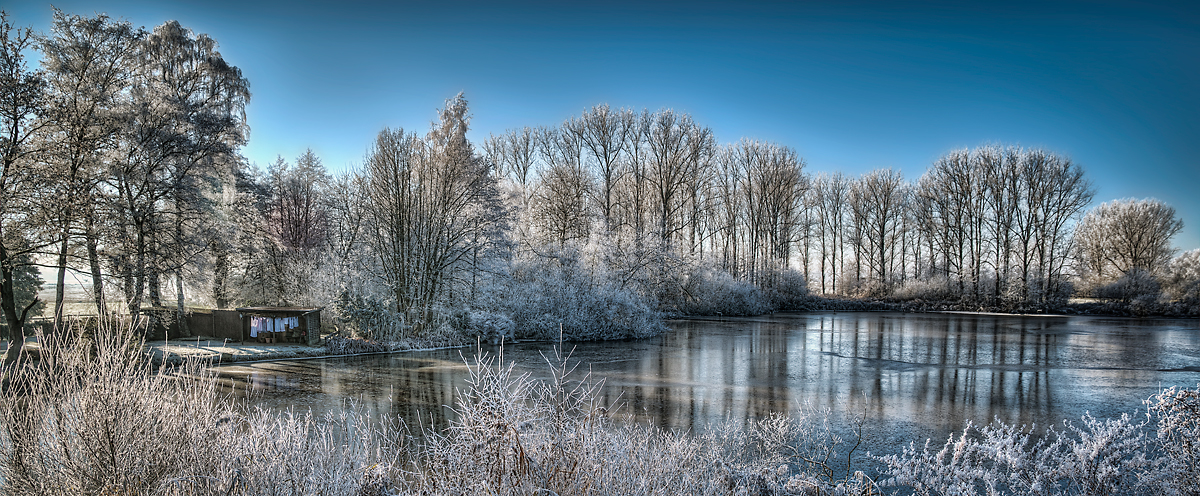 Waschtag im Winter