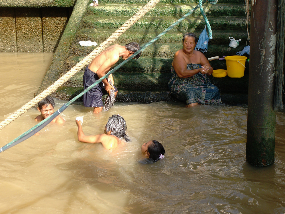 Waschtag in Bangkok