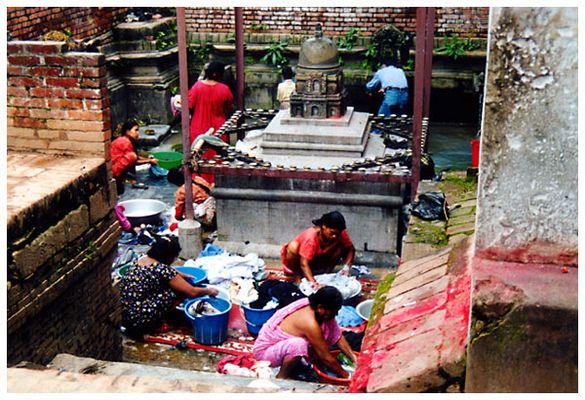 Waschtag in Bhaktapur