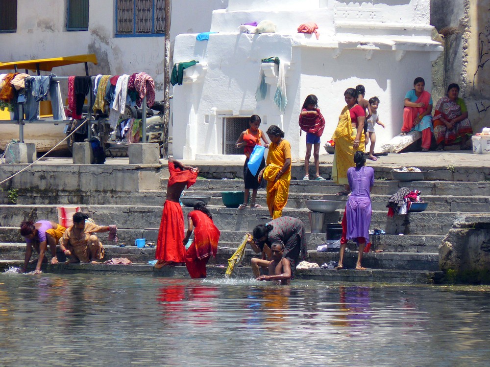 Waschtag in Udaipur