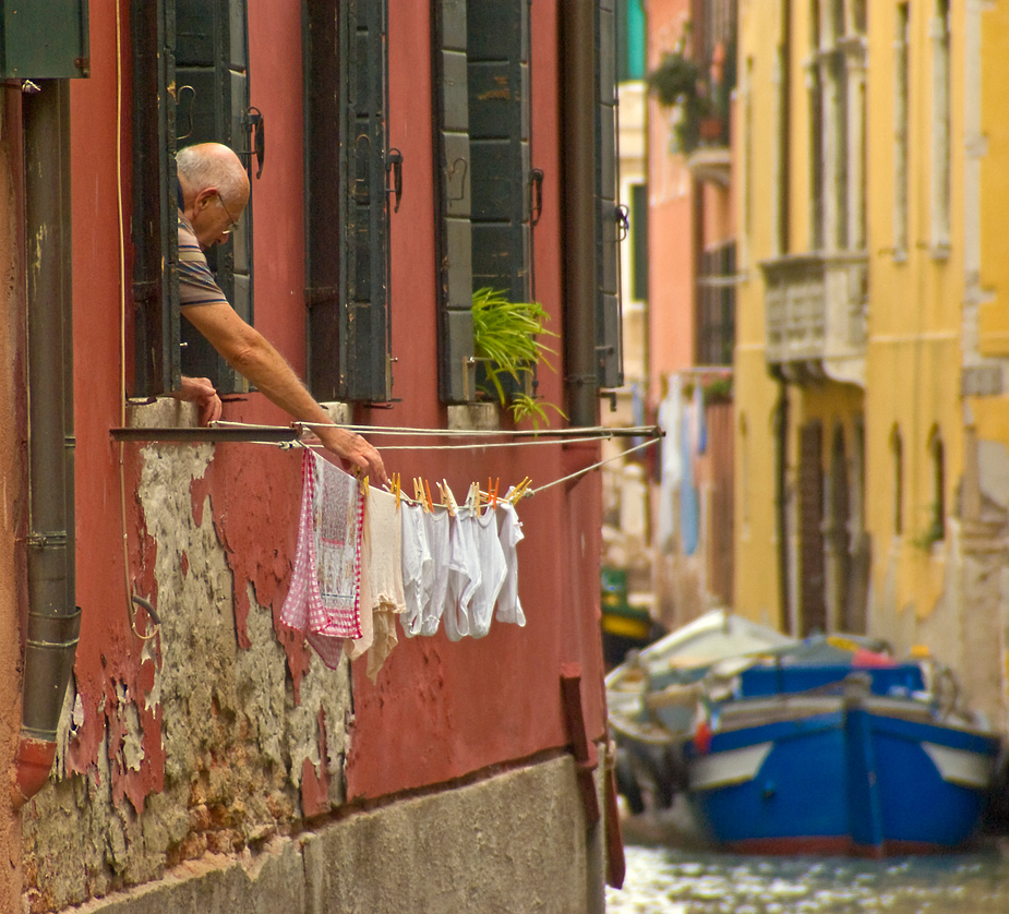 Waschtag in Venedig