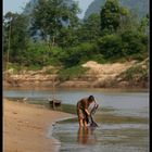 Waschtag, Khammouane Provinz, Laos