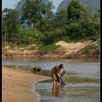 Waschtag, Khammouane Provinz, Laos