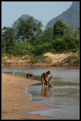 Waschtag, Khammouane Provinz, Laos