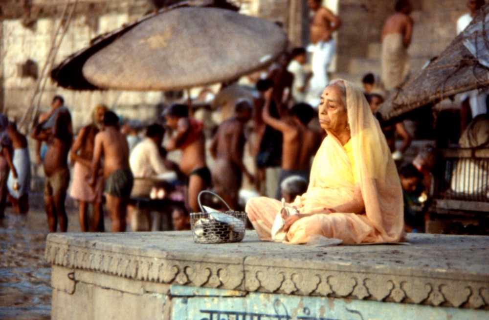 Waschung am Ganges