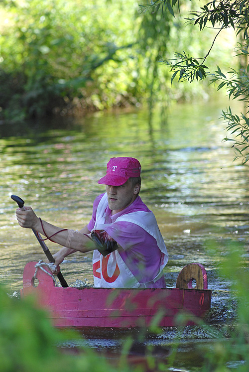 Waschzuber Regatta mit "Telekom Tuning" :-)