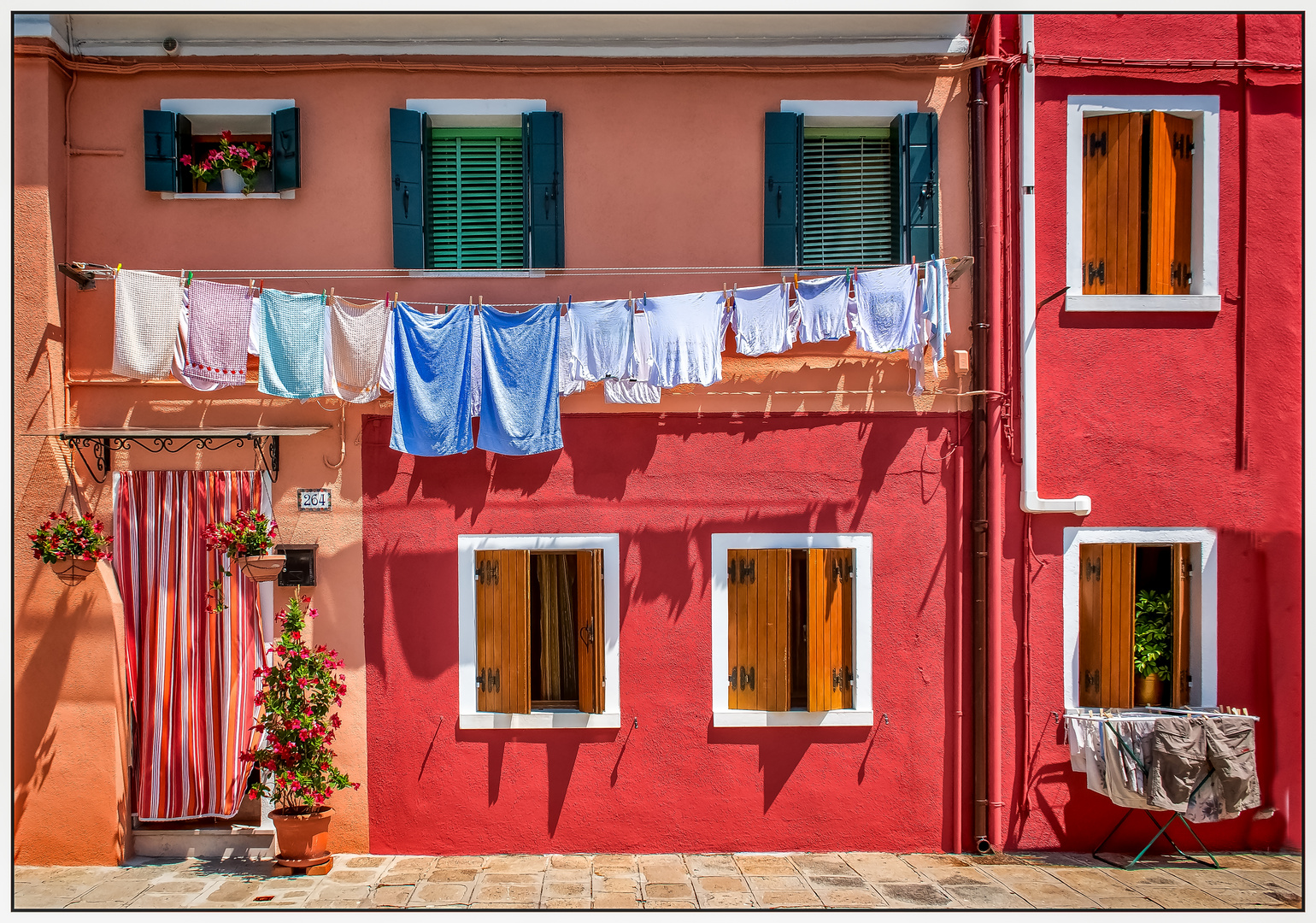 Washing Day In Burano
