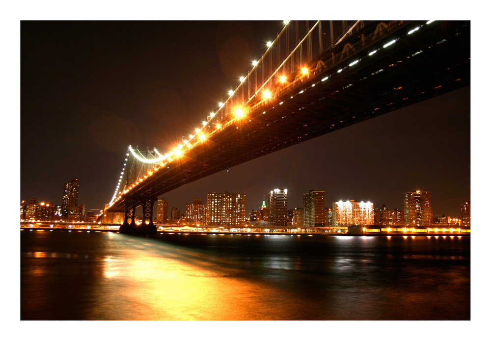 Washington Bridge by night